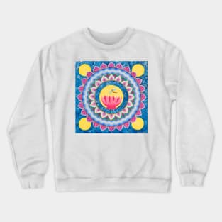 Lotus Moon Mandala Crewneck Sweatshirt